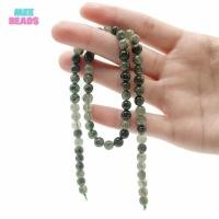 ราคา หินไหมเขียว (หินแท้ สีธรรมชาติ) ขนาด 6 มิล เส้นยาว ❗ แถมฟรี ลวดตัวนำ + ไหมร้อยหิน ❗ Green Rutile Quartz หินสีเขียว (17710844818)