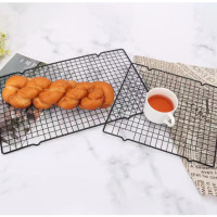 ราคา SHTตะแกรงพักเค้ก ตะแกรงวางขนม ตะแกรงพักขนม Cooling Rack ตะแกรงพักอาหาร สีดำ ตะแกรงแสตนเลส ตะแกรงพักของทอด ตะแกรงสแตนเลส (23068011507)