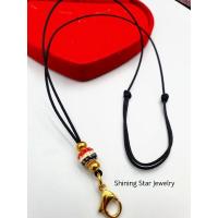 ราคา SC042 สร้อยเชือกร่มนอกอย่างดี 1.2 มิล เชือกรูดได้ 18-28 นิ้ว คั่นเม็ดทองเลเซอร์ลงยาลายธงชาติ พร้อมก้ามปูสปริงทองเลเซอร์ (3555692827)