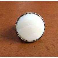 ราคา ไซส์ 7,7.5,8 แหวนเปลือกหอยมุกธรรมชาติ แหวนเปลือกหอย แหวนเงิน sea shell ring (40362171802)