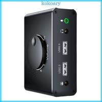 ราคา KOK การ์ดเสียงภายนอกอะแดปเตอร์ USB สําหรับ PC แล็ปท็อปเดสก์ท็อปการ์ดเสียงสเตอริโอ 3 5 มม.อินเทอร์เฟซ USB 2 0 เล่ม Contro (50400909359)