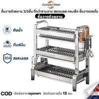 ราคา Compact Steel ชั้นวางถ้วยจาน 3/2ชั้น ที่คว่ำชามจาน ที่ชั้นคว่ำชามจาน สแตนเลส ที่คว่ำจาน ครบเซ็ท ชั้นวางของใน (42967118987)
