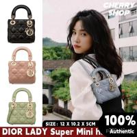 ราคา ดิออร์ DIOR LADY Super Mini handbag กระเป๋าถือสตรีS0856ONGE Women's Tote Bag (42806632932)