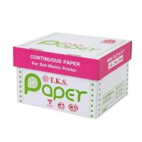 ราคา กระดาษต่อเนื่อง ไม่มีเส้น 9x11" 2ชั้น 1,000 ชุด T.K.S. (17598119894)