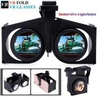 ราคา แบบพกพาพับ Immersive Movies เกม IMAX 3D แว่นตา Mini พับ Virtl Reality VR HD กล่องสําหรับ 4-6 "โทรศัพท์มือถือ (43025751871)