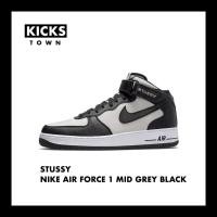 ราคา STUSSY X NIKE AIR FORCE 1 MID GREY BLACK (21103070624)