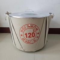 ราคา หม้อเวียดนาม หม้ออลูมิเนียม หม้อแกง หม้อหุงต้ม หม้อต้ม หม้อ2หู (ทรงสูง) (นำเข้าจากเวียดนาม) ขนาดปริมาตร 120 ลิตร (21175374490)