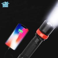 ราคา homeideal COB-R ไฟฉายแรงสูง แสงขาว USB ไฟฉายซูมได้ LED สว่างมาก (8372494812)