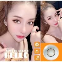 ราคา คอนแทคเลนส์ Hello Almond brown / Gray (Montra) ขนาดบิ๊กอาย (24494577961)