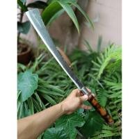 ราคา มีดพร้าโต้ พร้าปลายตัด มีดใช้งาน มีดแคมป์ มีดเดินป่า มีดสนาม 15.5” เหล็กแหนบจี๊ป ตีร้อนชุบแข็ง ผิวไฟ ด้ามไผ่ คอ-แหวนเลส (42555873322)