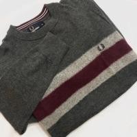 ราคา มือ2 สภาพใหม่มาก! Sweater Fred Perry Gray ไซต์ XS ของแท้100% (6846340037)