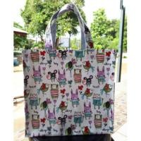 ราคา กระเป๋าผ้าเคลือบ PVC กันน้ำ มีซิป (311908037)