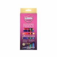 ราคา สีไม้ 2 หัว มาสเตอร์อาร์ต Master Art แท่งยาว 24สี โฉมใหม่ (3545404007)