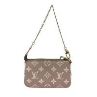 ราคา Louis Vuitton อุปกรณ ์ เสริม Mini Pochettes กระเป ๋ า Ann Platt หนัง M8114 สีชมพูผู ้ หญิงใช ้ (24127452205)