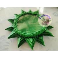 ราคา ถาดใบตองผ้า กลีบผกาซ้อน ขนาด 3 นิ้ว (25251213764)