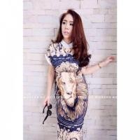 ราคา เดรสลายสิงโต สวยหรู (894971377)