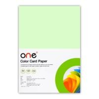 ราคา ONE กระดาษการ์ดสี A4 120 แกรม สีเขียว (แพ็ค 250 แผ่น) (28808231155)