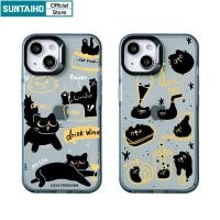 ราคา Suntaiho เคสไอโฟน เคสโทรศัพท์ ซิลิโคนนิ่ม TPU ใส กันกระแทก ลายแมว สําหรับ Iphone 15 14 12 13 11 Pro Max IP 7 8 Plus Iphon X Xs XR Xs Max (23861370854)