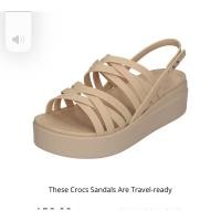 ราคา CROCS Brooklyn Strappy Low Wedge (27174290347)