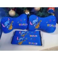 ราคา setหมอนรองคอ+ที่หุ้มเบลล์ในรถยนต์ลายสติของStitch (12320264952)
