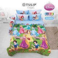 ราคา TULIP DELIGHT ชุดผ้าปูที่นอน ดิสนีย์ ปริ้นเซส Disney Princess Digital Print DLD003 #เจ้าหญิง (23334401806)