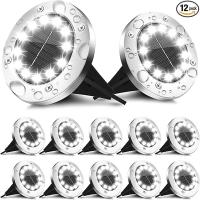ราคา 20LED Solar Power Disk Light Outdoor Garden Solar Underground Light Deck Light Spotlight Buried Solar Led Lamp Garden De (22254341345)