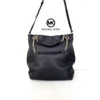 ราคา กระเป๋ามือสอง กระเป๋าหนังแท้ ทรงถังถือได้ สายยาวเดิม สะพายไหล่ได้ อะไหล่สีทอง ซับในแบรนด์ แบรนด์ Michael Kors (14805489286)