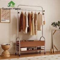 ราคา Sweven Home ราวตากผ้า ราว ไม้แขวน ราวผ้า รับน้ำหนักได้มาก เก็บเสื้อผ้าในห้อง เสื้อผ้า พร้อมชั้นวางของ สามารถประกอบเองได้ (42571828529)