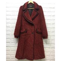 ราคา เดรสโค้ทผ้าวูลถักหนา สีแดงผ้าวิ้ง (6901690148)