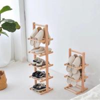 ราคา ชั้นวางรองเท้ามินิมอลสไตล์มูจิงานไม้แท้ (28056588572)