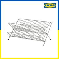 ราคา [ อีเกียแท้ ] ที่คว่ำจานสแตนเลส KVOT ควูท (27135831531)