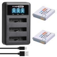 ราคา 2X 9 NB-6L NB-6LH Battery and LED USB Charger for Canon Powershot SX240HS SX260HS SX270HS SX275HS (25135112273)