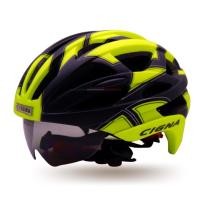 ราคา หมวกกันน็อคจักรยาน cigna aerow 02 มีแว่นในตัว จักรยาน (6017426465)