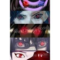 ราคา (1 ฟรี 1 ไปเลย) กรอบรูปตกแต่งบ้าน Anime Naruto เนตรวงแหวน เนตรกระจกเงาหมื่นบุปผา เนตรสังสาระ (A-E) (41304554970)