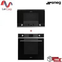 ราคา (Smeg) เตาอบ รุ่น SO6102TN + เตาไมโครเวฟ MP122N1 สีดำ (19643484551)