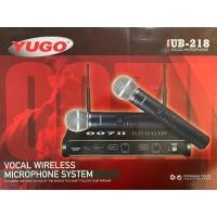 ราคา ไมค์ลอย ไมโครโฟนไร้สาย แบบคล้องหัว 2 ตัวYUGO UB-218 Wireless Vocal (6837679145)