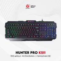 ราคา Fantech Hunter Pro K511 คีย์บอร์ดเกมแบ็คไลท์ (25195157308)