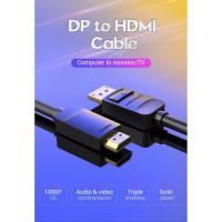 ราคา (เป็นสายDisplay port to HDMIนะครับ)Vention Displayport HDMI Cable Display Port HDMI Cable 1080P DP to HDMI Adapter (9004372299)
