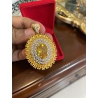 ราคา Sale‼️จี้พลอยเหลือง บุษราคัม พลอยล้อมเพชร รูปทรงสวยดูดี (16387009930)