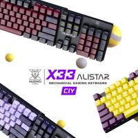 ราคา คีย์บอร์ดเกมมิ่ง NUBWO รุ่น ALISTAR X33 CIY CIY Mechanical Gaming Keyboard ไฟRGB มี 2 สวิตช์ให้เลือก มี3สีให้เลือก (17599643665)
