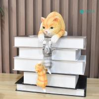 ราคา DR.BEI แมวเรซิ่นประติมากรรมแม่แมวและลูกแมวหุ่นโต๊ะตกแต่งขอบแมวรูปปั้นสําหรับบ้านห้องนอนเด็กตกแต่งห้อง (27786056925)