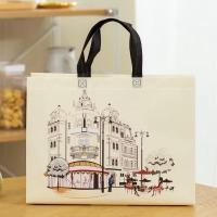 ราคา กระเป๋าช้อปปิ้ง ถุงช้อปปิ้ง สําหรับใส่ของขวัญ กระเป๋า ผ้ากันน้ํา แพ็ค2ใบ (คาเฟ่/ร้านค้า) (29739634873)