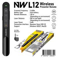 ราคา NUBWO NWL-12 / NWL-010 Laser Pointer (รีโมทพ้อยเตอร์) 2.4 GHz เชื่อมไกล 100 m. (27163866364)