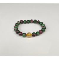 ราคา Unakite หินยูนาไคต์ หรือหินถูกหวย พร้อมหินไหมทอง เป็นหินแท้ 100% (22431032409)