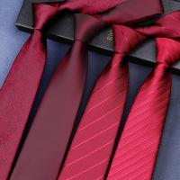 ราคา เนคไทซิป เนคไทผู้ชาย เจ้าบ่าว แฟชั่น เนกไท สีแดง แฟชั่น 8cm necktie สีแดง เน็กไท เนคไทด์ ลายทาง แดง ใหญ่ ชาย สีพื้น เนคไทค เนคไทด (29188652747)