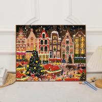 ราคา ภาพวาดสีน้ำมันแฮนด์เมด ขนาดใหญ่ พื้นหลังสีสดใส งานศิลปะสำหรับตกแต่ง (29342001182)