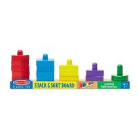 ราคา Melissa&Doug Stack & Sort Board ชุดเรียนรู้การนับตัวเลข ได้เรียนรู้การแยกแยะ การเรียงลำดับ สีและรูปร่าง (29373776064)
