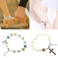 ราคา Flgo สร้อยข้อมือลูกปัดพร้อมจี้ไม้กางเขน เสน่ห์พระเยซู (43753441083)