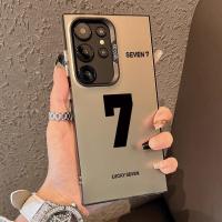 ราคา Lucky Number 7 Simple Trend โทรศัพท์มือถือ Soft Case เข้ากันได้กับ Samsung A05/A05S/A13 4G/A14 4G/A15 5G/A25 5G/A54 5G/S23/S23/S23/S23FE เกราะป้องกันลายนิ้วมือป้องกันแรงกระแทกสองชั้น (44311007491)