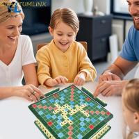 ราคา QUANTUML Scrabble เกมกระดาน,สะกดภาษาอังกฤษเรียนรู้ปฏิสัมพันธ์ Scrabble Word Matching, 2-4 คนการศึกษาบล็อกตัวอักษรหมากรุก Crossword เกมกระดานของเล่นเด็ก (42870812863)
